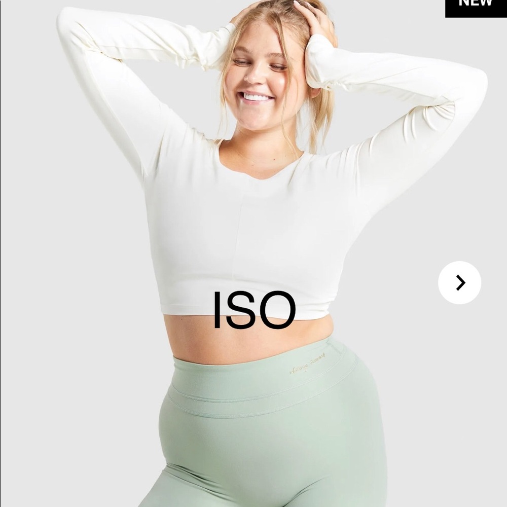 Whitney Simmons gymshark long sleeve crop